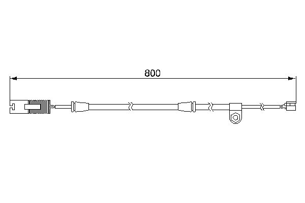 Senzor de avertizare,uzura placute de frana 1 987 474 945 BOSCH