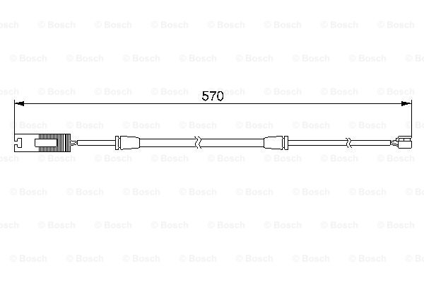senzor de avertizare,uzura placute de frana 1 987 474 954 BOSCH
