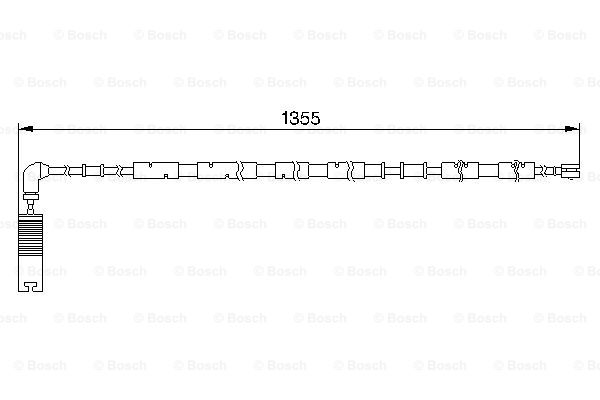 senzor de avertizare,uzura placute de frana 1 987 474 959 BOSCH