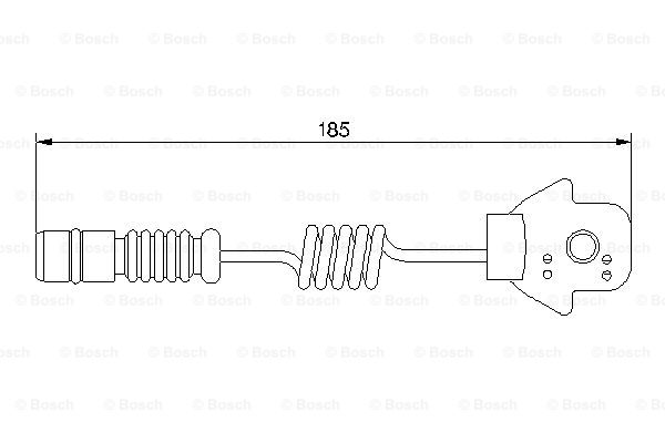 Senzor de avertizare,uzura placute de frana 1 987 474 963 BOSCH