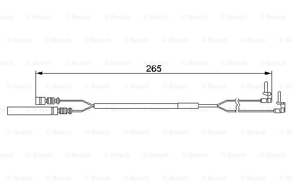 senzor de avertizare,uzura placute de frana 1 987 474 967 BOSCH