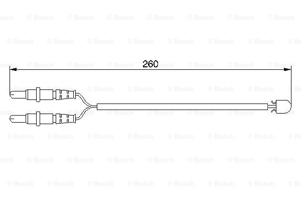 senzor de avertizare,uzura placute de frana 1 987 474 975 BOSCH