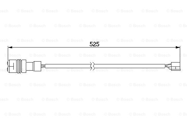 senzor de avertizare,uzura placute de frana 1 987 474 979 BOSCH