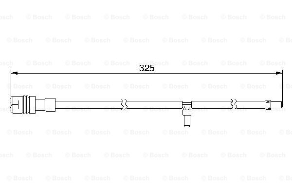 senzor de avertizare,uzura placute de frana 1 987 474 984 BOSCH