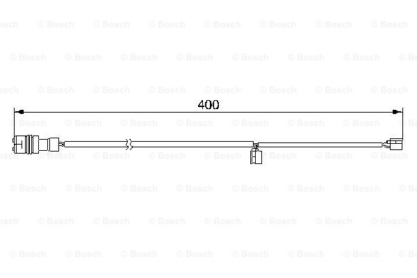 senzor de avertizare,uzura placute de frana 1 987 474 989 BOSCH