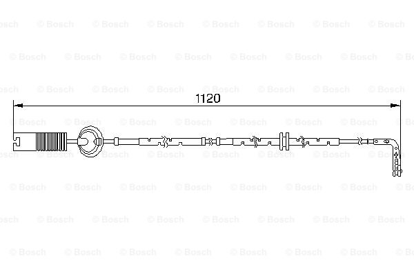 senzor de avertizare,uzura placute de frana 1 987 474 999 BOSCH