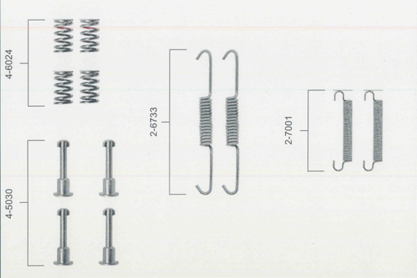 set accesorii, saboti frana parcare 1 987 475 149 BOSCH