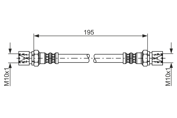 Furtun frana 1 987 476 030 BOSCH