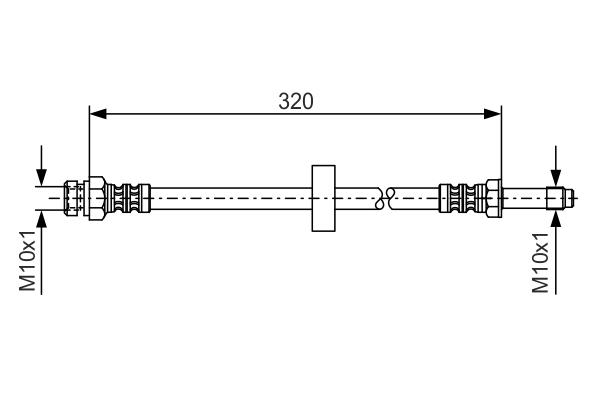 Furtun frana 1 987 476 317 BOSCH
