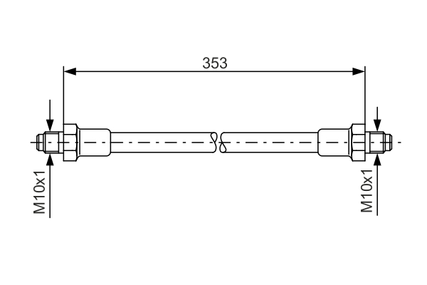 Furtun frana 1 987 476 352 BOSCH