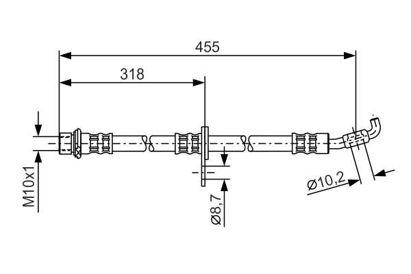 Furtun frana 1 987 476 727 BOSCH