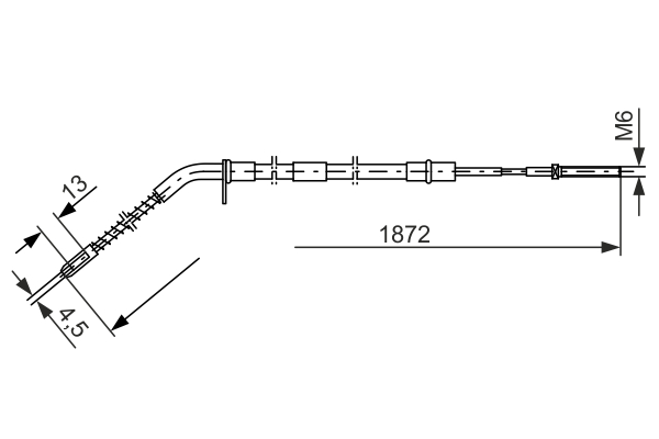 Cablu, frana de parcare 1 987 477 068 BOSCH