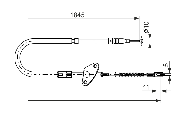 Cablu, frana de parcare 1 987 477 119 BOSCH