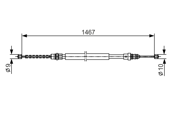 Cablu, frana de parcare 1 987 477 332 BOSCH