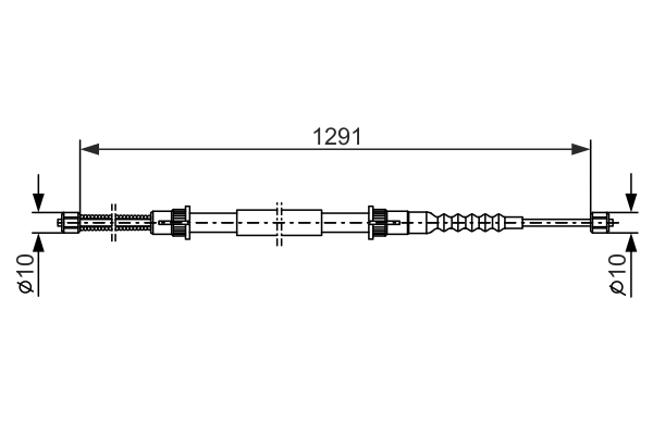 Cablu, frana de parcare 1 987 477 465 BOSCH
