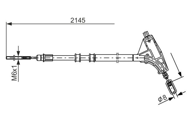 Cablu, frana de parcare 1 987 477 592 BOSCH