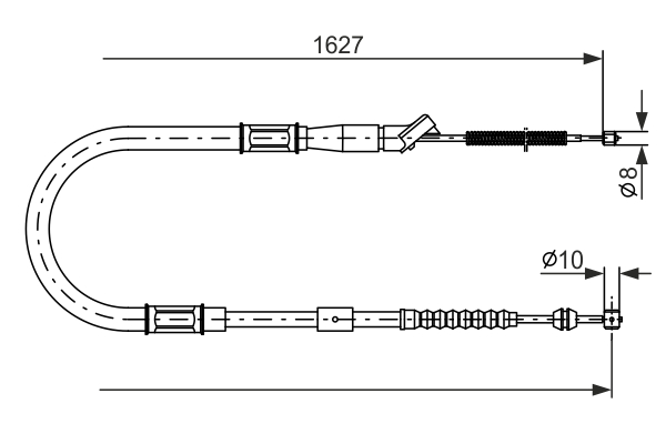 Cablu, frana de parcare 1 987 477 795 BOSCH