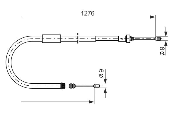 Cablu, frana de parcare 1 987 477 938 BOSCH