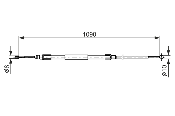 Cablu, frana de parcare 1 987 477 949 BOSCH