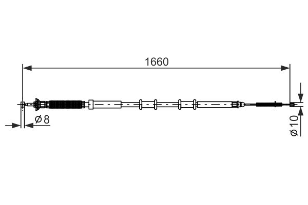 Cablu, frana de parcare 1 987 477 973 BOSCH