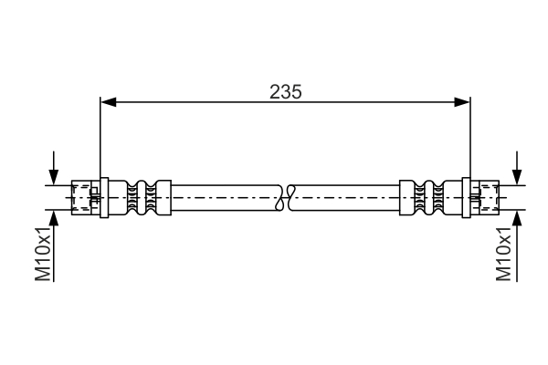 Furtun frana 1 987 481 008 BOSCH