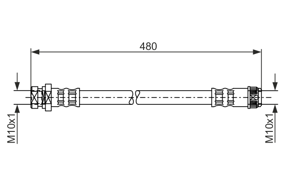 Furtun frana 1 987 481 074 BOSCH