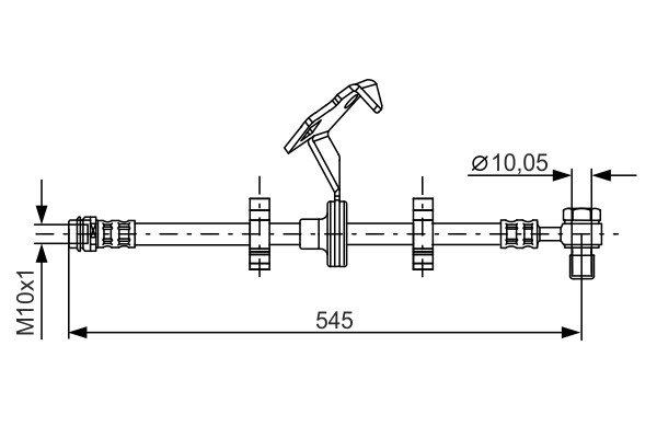 Furtun frana 1 987 481 078 BOSCH