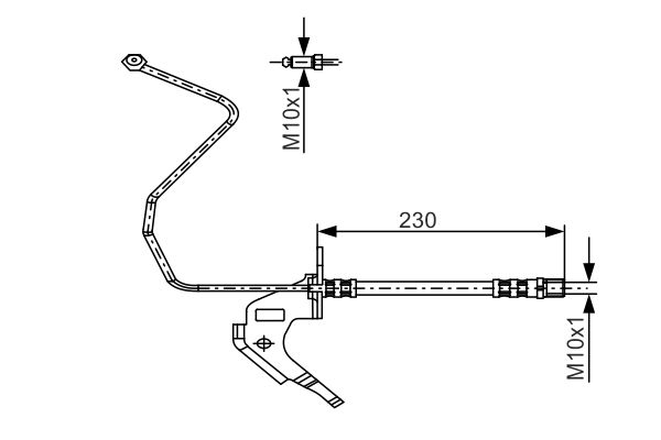 Furtun frana 1 987 481 162 BOSCH