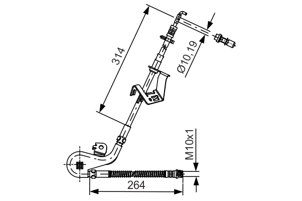 Furtun frana 1 987 481 428 BOSCH