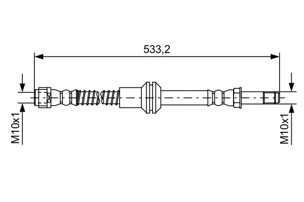 Furtun frana 1 987 481 609 BOSCH