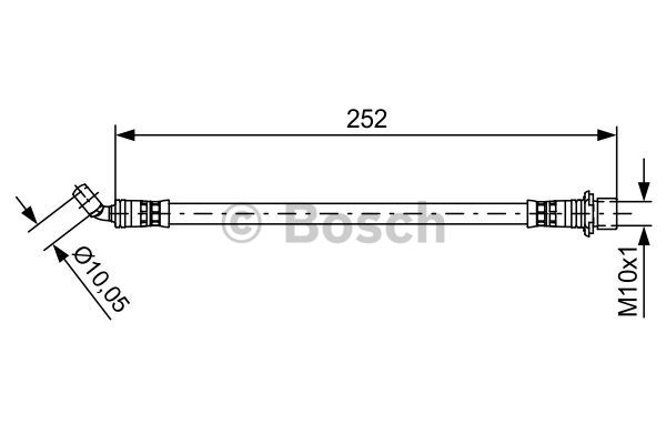 Furtun frana 1 987 481 662 BOSCH