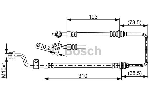 Furtun frana 1 987 481 894 BOSCH