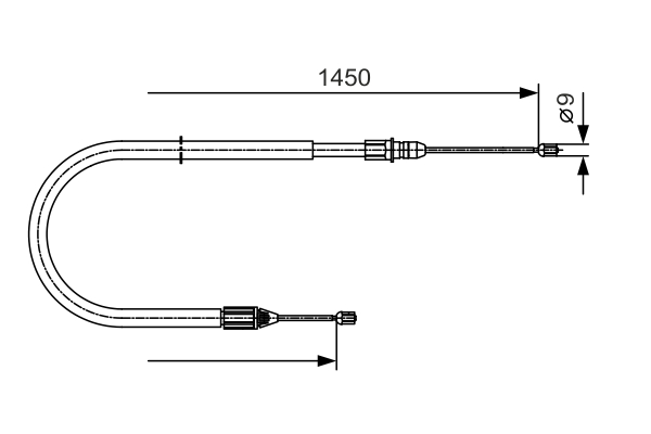 Cablu, frana de parcare 1 987 482 040 BOSCH