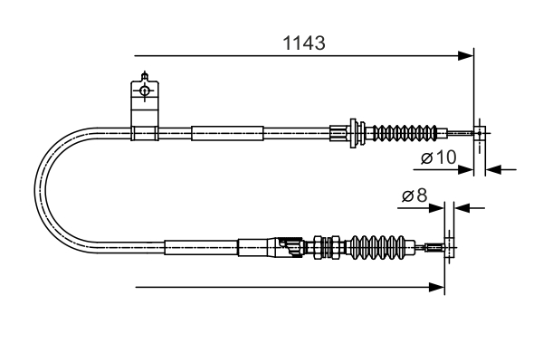 Cablu, frana de parcare 1 987 482 056 BOSCH