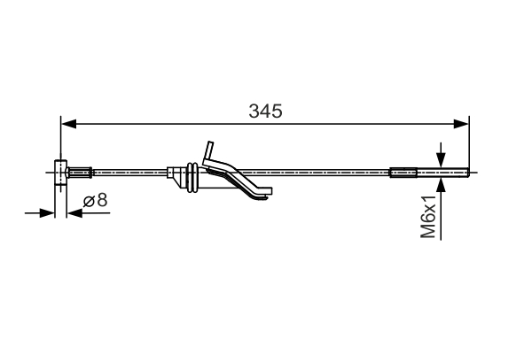 Cablu, frana de parcare 1 987 482 059 BOSCH