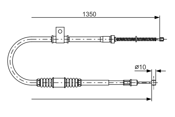 Cablu, frana de parcare 1 987 482 063 BOSCH