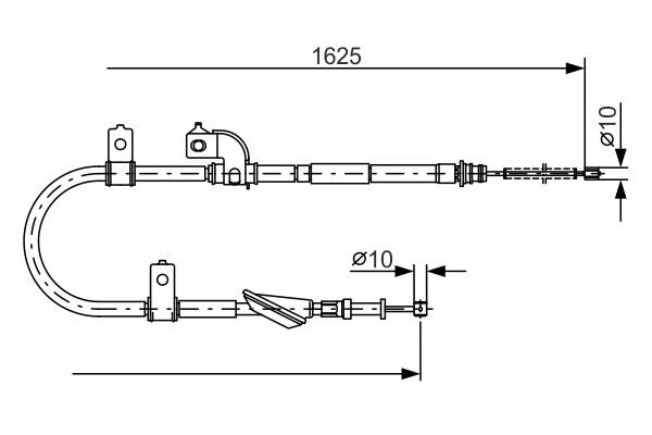 Cablu, frana de parcare 1 987 482 081 BOSCH