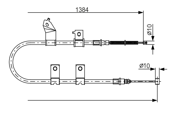 Cablu, frana de parcare 1 987 482 082 BOSCH