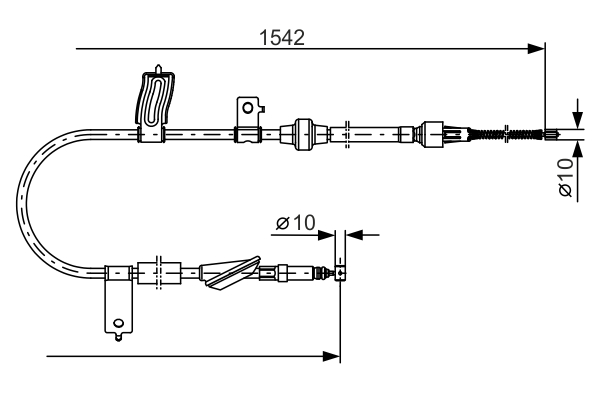 Cablu, frana de parcare 1 987 482 084 BOSCH