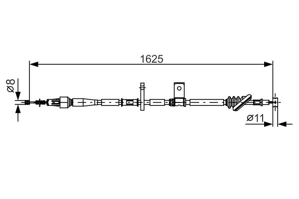 Cablu, frana de parcare 1 987 482 094 BOSCH