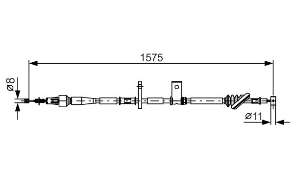 Cablu, frana de parcare 1 987 482 095 BOSCH