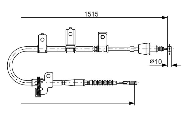 Cablu, frana de parcare 1 987 482 097 BOSCH