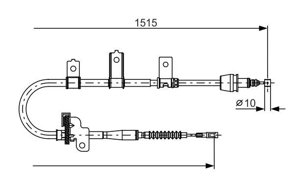Cablu, frana de parcare 1 987 482 098 BOSCH