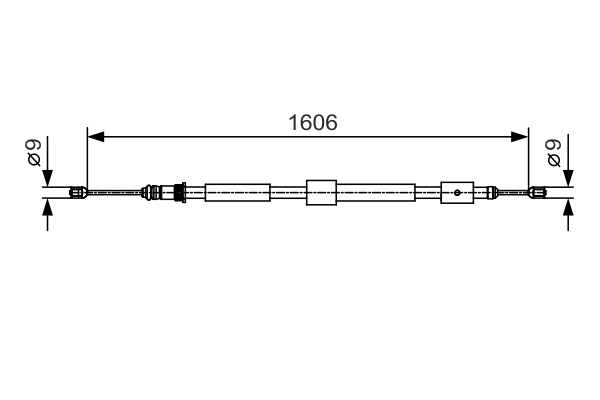 Cablu, frana de parcare 1 987 482 113 BOSCH