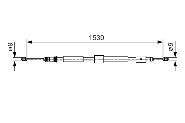 Cablu, frana de parcare 1 987 482 114 BOSCH