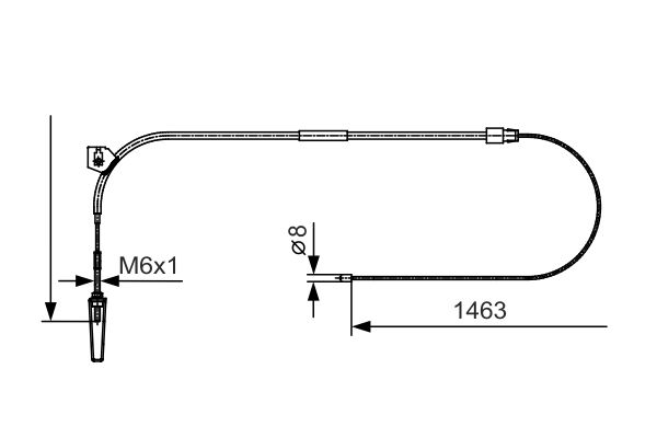 Cablu, frana de parcare 1 987 482 130 BOSCH