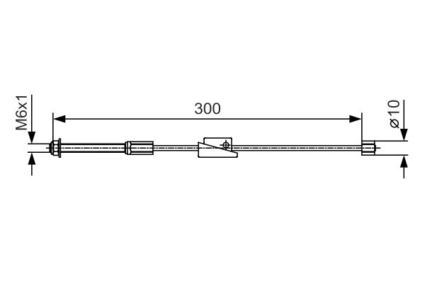 Cablu, frana de parcare 1 987 482 132 BOSCH