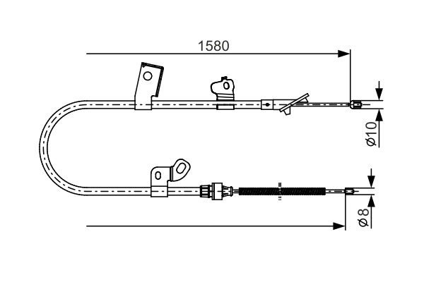 Cablu, frana de parcare 1 987 482 155 BOSCH