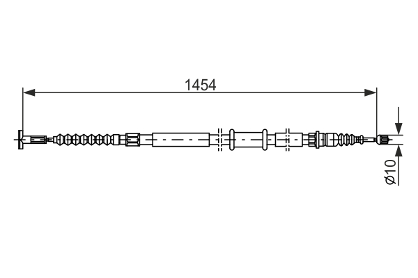 Cablu, frana de parcare 1 987 482 179 BOSCH