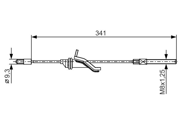 Cablu, frana de parcare 1 987 482 188 BOSCH